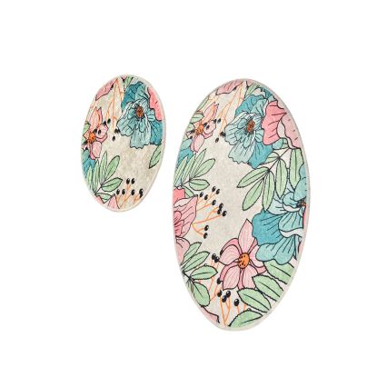 SET 2x Tappeto da bagno SPRING 60/100 cm colorato
