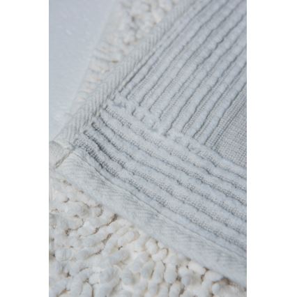 SET 2x Tappeto da bagno STONE 60/100 cm bianco