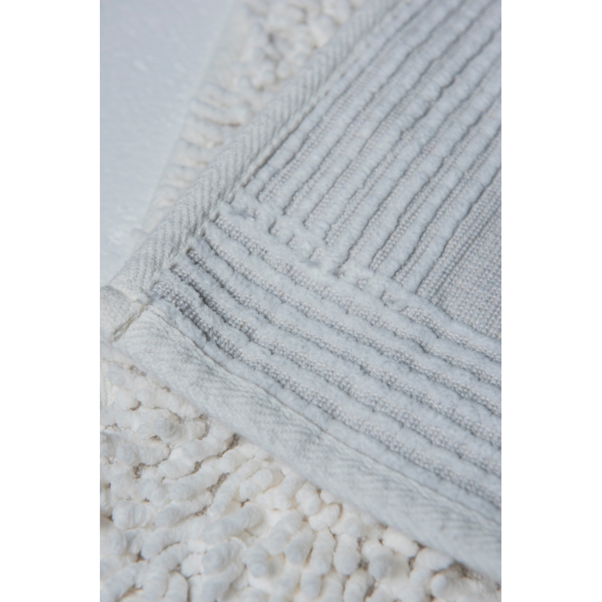 SET 2x Tappeto da bagno STONE 60/100 cm bianco