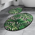 SET 2x Tappeto da bagno TROPIC 60x100 cm verde