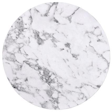 SET 2x Tavolino PAOLA diametro 38/60 cm grigio/marmor decor