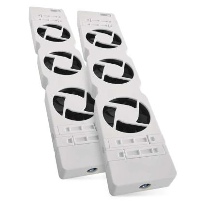 SET 2x Ventola del radiatore 5/230V bianco