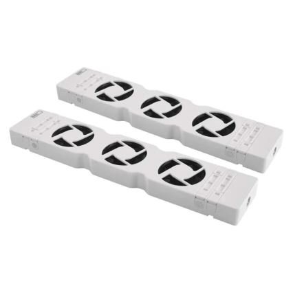 SET 2x Ventola del radiatore 5/230V bianco
