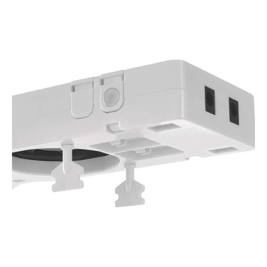 SET 2x Ventola del radiatore 5/230V bianco