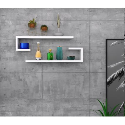 SET 2x Wall shelf ELDO white