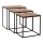SET 3x Couchtisch Braun