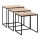 SET 3x Couchtisch Braun