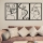 SET 3x Decorazione da muro 109x50 cm amore metallo