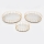 SET 3x Dekoratives Tablett d 27/33/37 cm golden