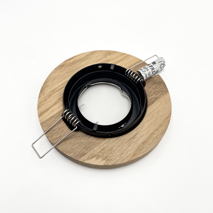SET 3x Einbauleuchte TOBBY 1xG9/20W/230V d 11,5 cm Eiche/schwarz
