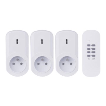 SET 3x Fernbedienbare Steckdosen 230V + 1x CR2032