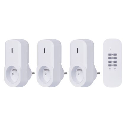 SET 3x Fernbedienbare Steckdosen 230V + 1x CR2032