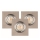 SET 3x Lampada da incasso LED VITAR 1xGU10/5W/230V CRI 90 cemento