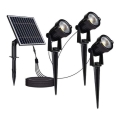 SET 3x Lampada solare LED da esterno 3xLED/1,2W/3,7V IP65 3000K 4000 mAh