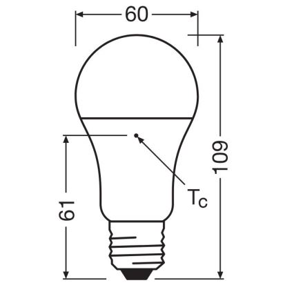 SET 3x Lampadina LED A60 E27/10W/230V 2700K