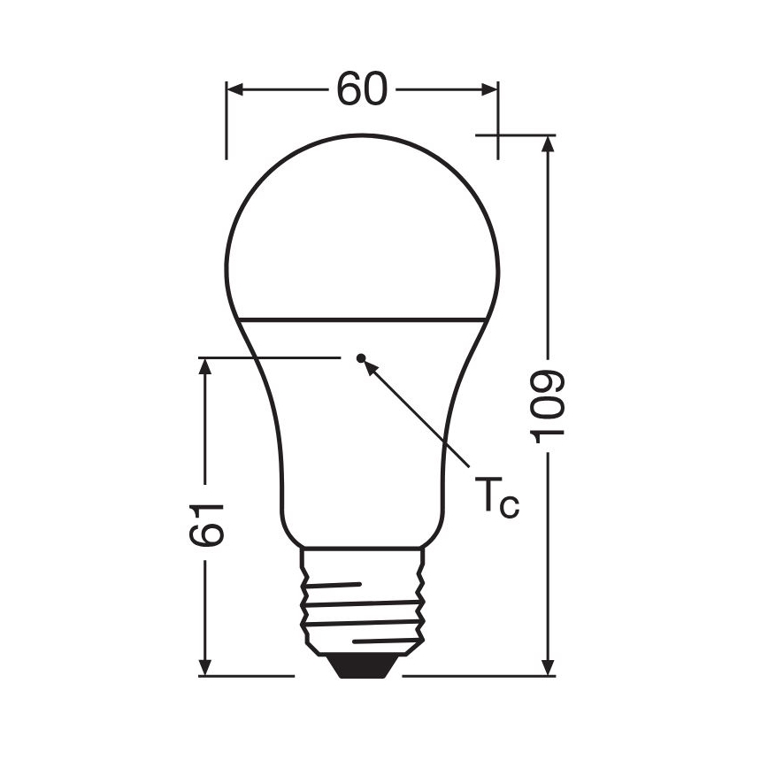 SET 3x Lampadina LED A60 E27/10W/230V 2700K