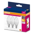 SET 3x Lampadina LED B38 E14/4,9W/230V 3000K - Osram