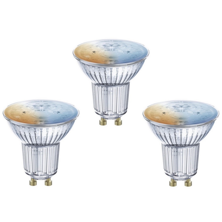 SET 3x Lampadina LED dimmerabile SMART+ GU10/5W/230V 2700K-6500K Wi-Fi - Ledvance