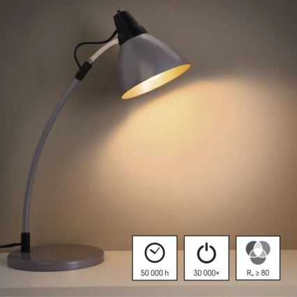 SET 3x Lampadina LED FILAMENT A60 E27/3,8W/230V 2700K Classe energetica A