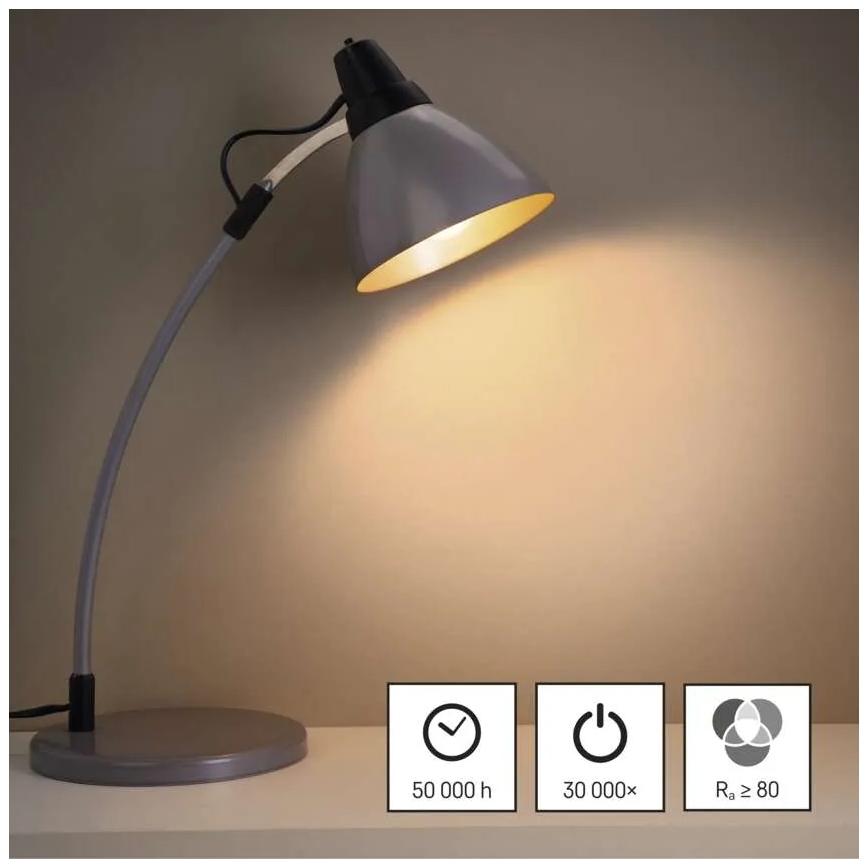 SET 3x Lampadina LED FILAMENT A60 E27/3,8W/230V 2700K Classe energetica A