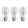 SET 3x Lampadina LED FILAMENT A60 E27/5W/230V 2700K Classe energetica A