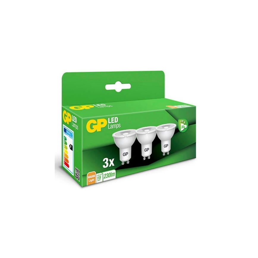 SET 3x Lampadina LED GU10/3,1W/230V 2700K - GP