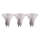 SET 3x Lampadina LED GU10/4,5W/230V 4000K