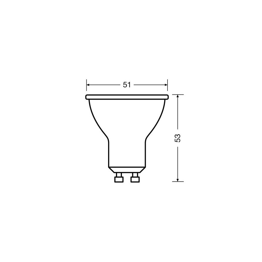 SET 3x Lampadina LED PAR16 GU10/2,6W/230V 2700K - Osram