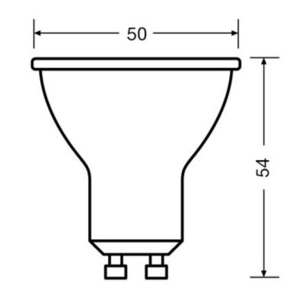 SET 3x Lampadina LED PAR16 GU10/4,5W/230V 2700K - Osram