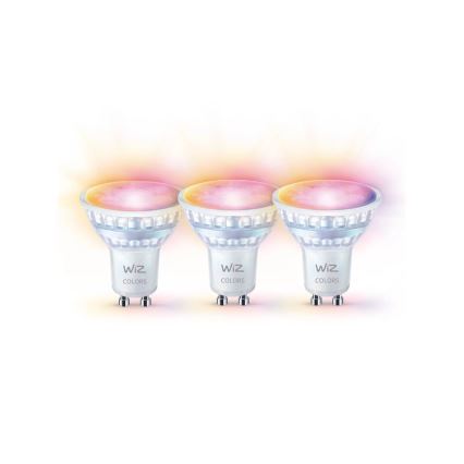 SET 3x Lampadina LED RGBW dimmerabile PAR16 GU10/4,7W/230V 2200-6500K Wi-Fi - WiZ