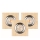 SET 3x LED-Einbauleuchte VITAR 1xGU10/5W/230V CRI 90 Sandstein – FSC-zertifiziert