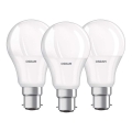 SET 3x LED Glühbirne B22d/8,5W/230V 4000K - Osram