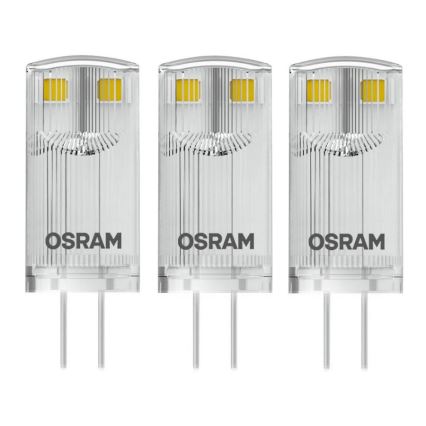 SET 3x LED Glühbirne G4/0,9W/12V 2700K - Osram