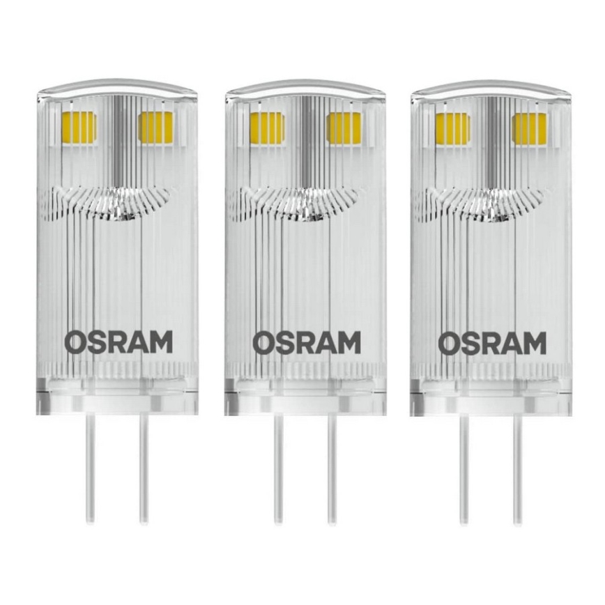 SET 3x LED Glühbirne G4/0,9W/12V 2700K - Osram