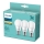 SET 3x LED Glühbirne Philips A60 E27/8W/230V 2700K