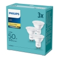Set 3x LED-Lampe Philips GU10/4,7W/230V 2700K