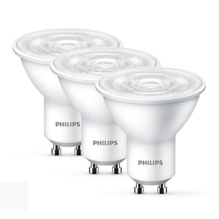Set 3x LED-Lampe Philips GU10/4,7W/230V 2700K