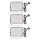 SET 3x LED RGBIC Proiettore da esterno dimmerabile LED/14W/230V 3000-6500K IP65 Wi-Fi Tuya