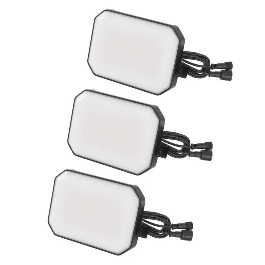 SET 3x LED RGBIC Proiettore da esterno dimmerabile LED/14W/230V 3000-6500K IP65 Wi-Fi Tuya