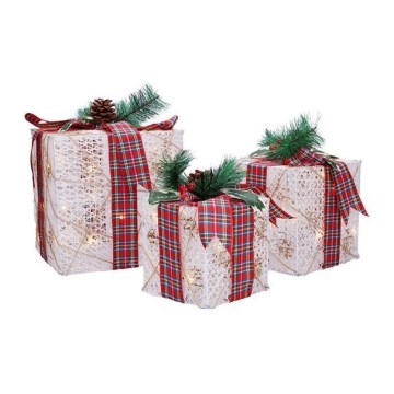 Set 3x LED Weihnachtsgeschenk 48xLED/3,6W/230V IP44 warmweiß