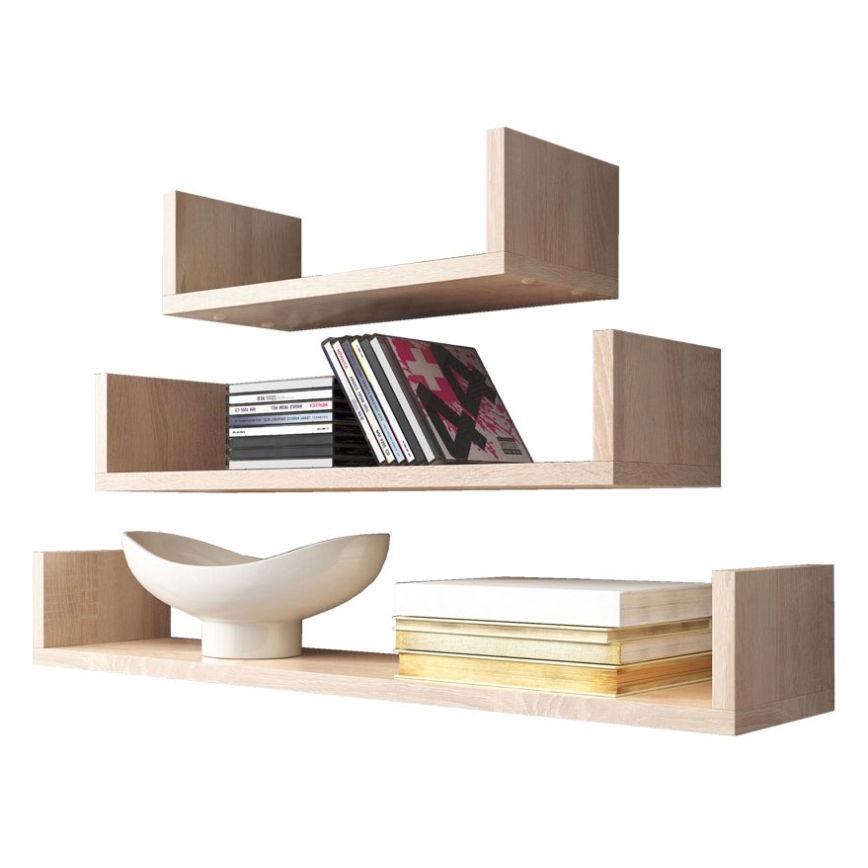 SET 3x Mensola TRIO beige