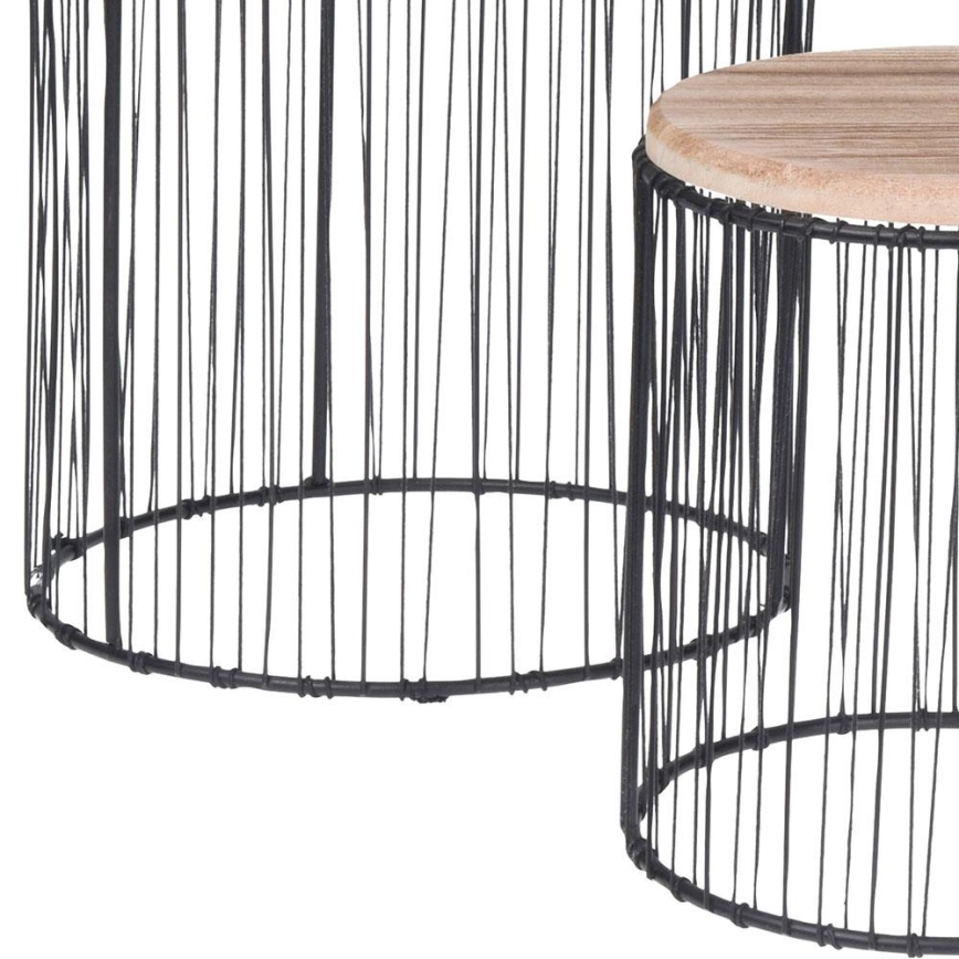 SET 3x Portafiori diametro 19/23/28 cm nero/beige