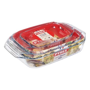 Set 3x PYREX-Auflaufformen 1,4/3/4 l