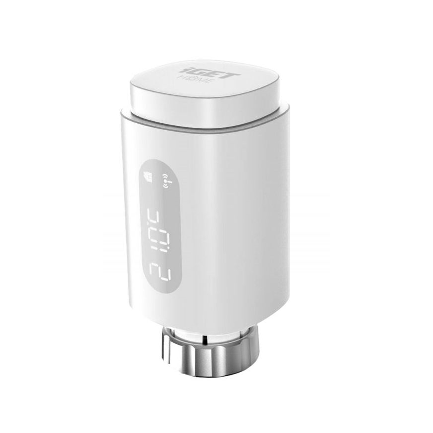 SET 3x Smart-Thermostatkopf mit LED-Anzeige 2xAA/3V Zigbee