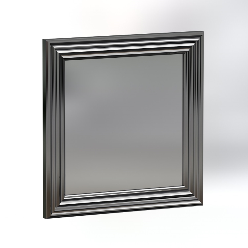 SET 3x Specchio da parete OTTO 40x40 cm argento