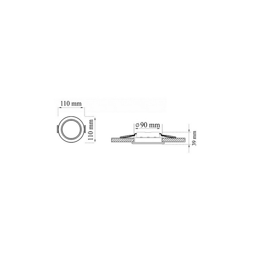 SET 3xLED Bad Deckeneinbauleuchte MIRO LED/6W/230V IP44