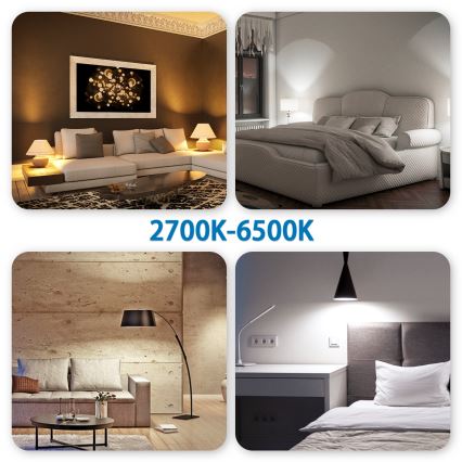 Set 4x dimmbare LED RGBW Smart-Reflektorlampen GU10/4,9W/230V 2700-6500K - Aigostar