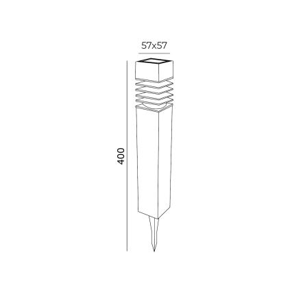 SET 4x Lampada solare LED LED/0,06W/1,2V 6000K IP44