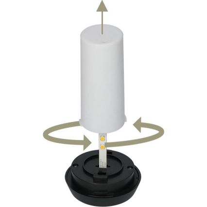 SET 4 lampade solari LED 4xLED/3,6V 1xAAA IP44 100 mAh