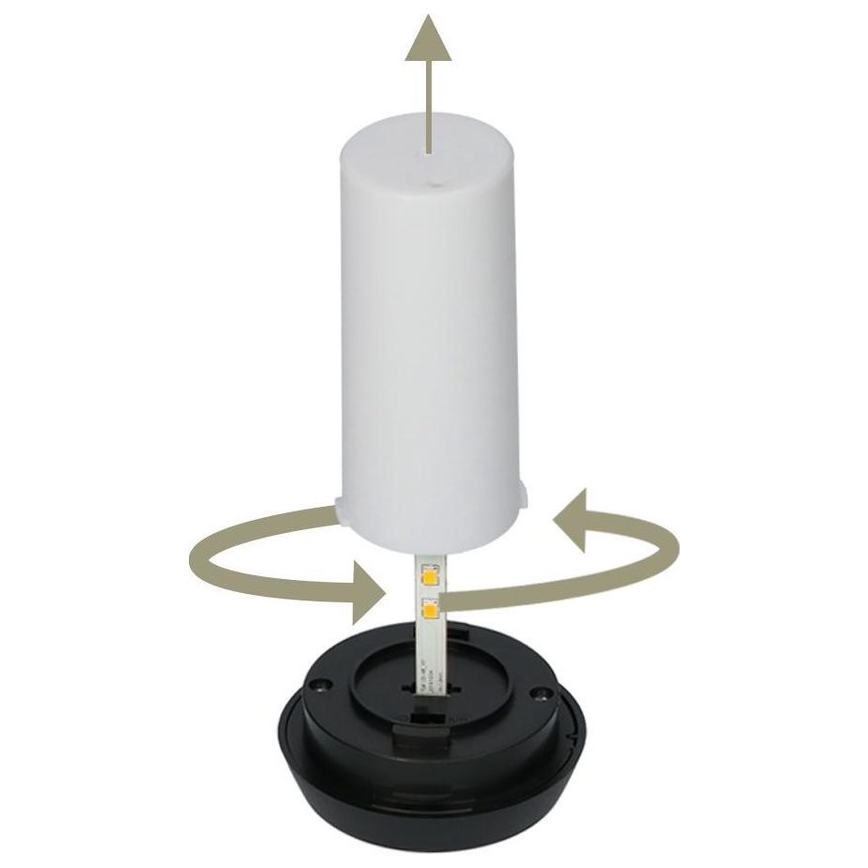 SET 4 lampade solari LED 4xLED/3,6V 1xAAA IP44 100 mAh